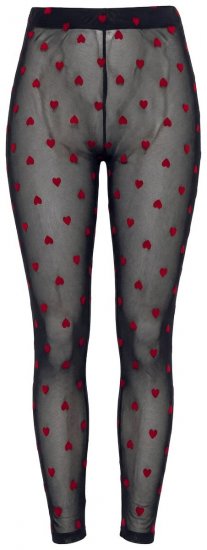Ulla Popken 850264 Mönstrade strumpleggings Svart - Strumpbyxor & strumpor - 
