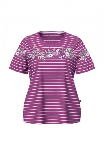 Ulla Popken 850403 Blommig pyjamas Violett - Pyjamas/Loungewear - 