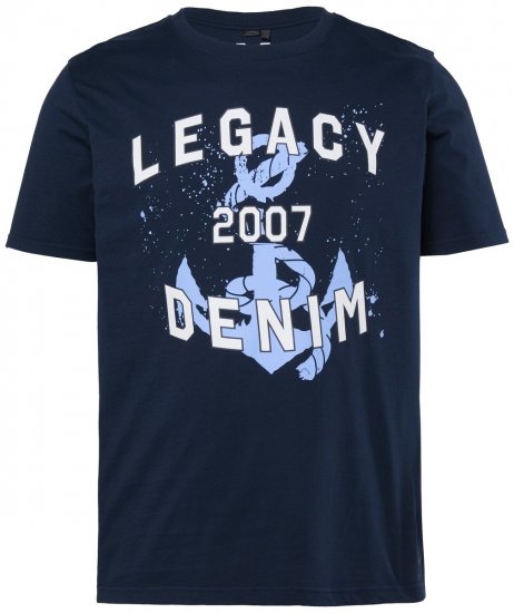 Men+ 440 T-shirt Legacy Denim Mörkblå - T-shirts - Stora T-shirts - 2XL-14XL
