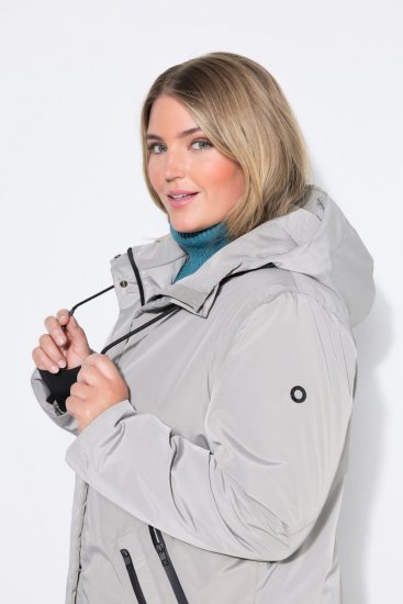 Ulla Popken 850774 Funktionskappa Grå - Kappor - Kappor i stora storlekar