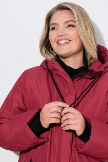 Ulla Popken 850794 Funktionskappa Röd - Kappor - Kappor i stora storlekar