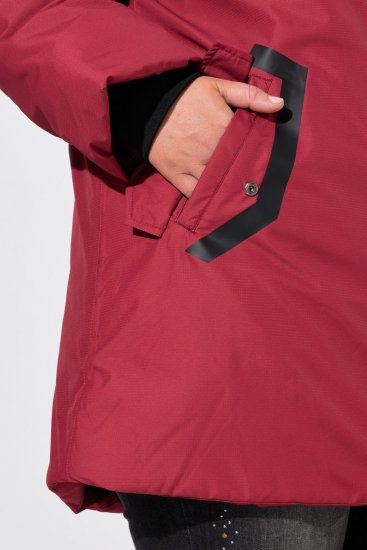 Ulla Popken 850794 Funktionskappa Röd - Kappor - Kappor i stora storlekar