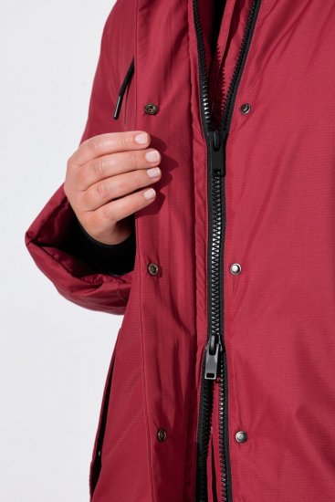 Ulla Popken 850794 Funktionskappa Röd - Kappor - Kappor i stora storlekar