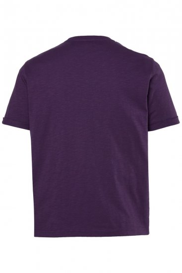 JP1880 850985 T-shirt med tryck på bröstet Mörklila TALL - TALL T-shirts - T-Shirts för Långa Män