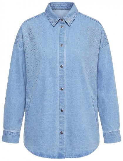 Ulla Popken 851036 Jeansjacka Ljusblå - Jackor - Damjackor i stora storlekar