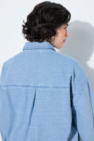Ulla Popken 851036 Jeansjacka Ljusblå - Jackor - Damjackor i stora storlekar