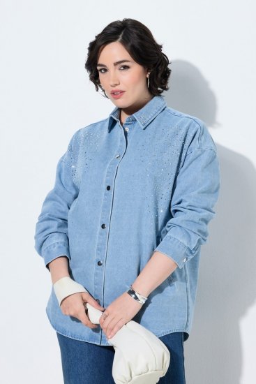 Ulla Popken 851036 Jeansjacka Ljusblå - Jackor - Damjackor i stora storlekar