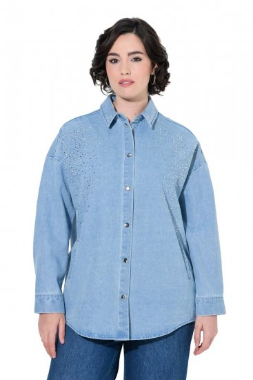 Ulla Popken 851036 Jeansjacka Ljusblå - Jackor - Damjackor i stora storlekar