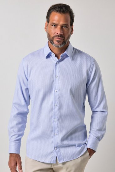 JP1880 851051 Långärmad strykfri Business-skjorta Ljusblå TALL - TALL skjortor - TALL-skjortor med extra längd