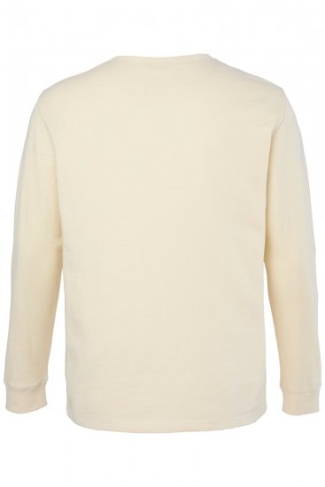 JP1880 851075 Långärmad Henley t-shirt Sandgrå TALL - TALL T-shirts - T-Shirts för Långa Män