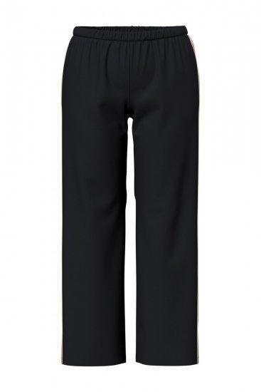 Ulla Popken 851245 Randig pyjamas Svart - Pyjamas/Loungewear - 
