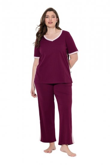 Ulla Popken 851245 Pyjamas Bärröd - Pyjamas/Loungewear - 