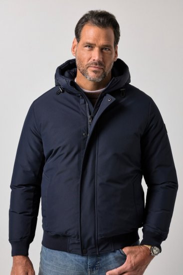 JP1880 851320 Jacka med huva och varmt foder Mörkblå - Jackor - Stora jackor - 2XL-12XL