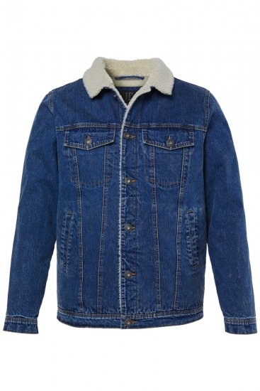 JP1880 851363 Jeansjacka med teddyfoder Denimblå - Jackor - Stora jackor - 2XL-12XL