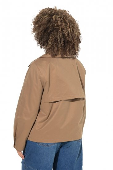 Ulla Popken 851435 Trenchcoat Brun - Kappor - Kappor i stora storlekar