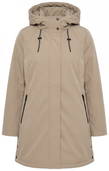 Ulla Popken 851789 Funktionskappa Brun - Kappor - Kappor i stora storlekar
