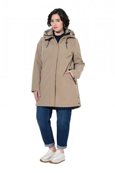 Ulla Popken 851789 Funktionskappa Brun - Kappor - Kappor i stora storlekar