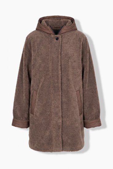 Ulla Popken 851809 Teddyjacka Ljusbrun - Jackor - Damjackor i stora storlekar
