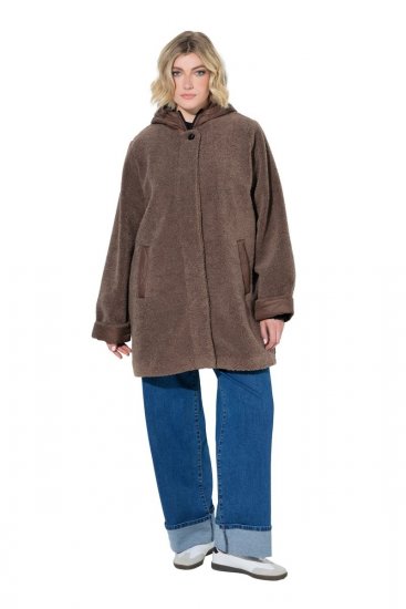 Ulla Popken 851809 Teddyjacka Ljusbrun - Jackor - Damjackor i stora storlekar