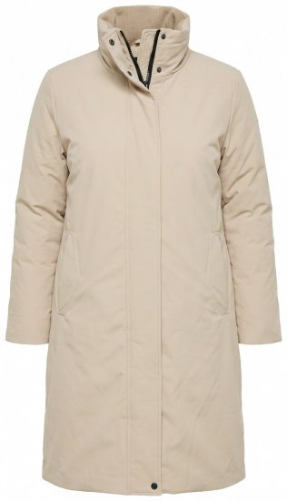 Ulla Popken 851811 Vadderad kappa Beige - Kappor - Kappor i stora storlekar