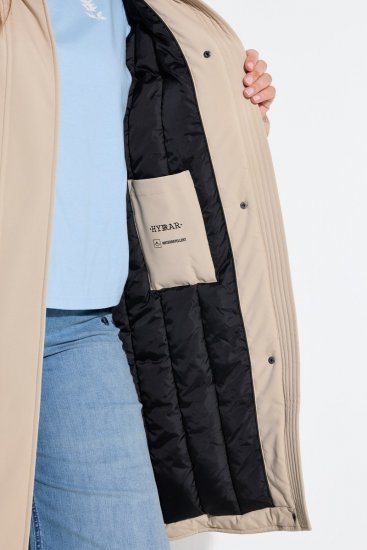 Ulla Popken 851811 Vadderad kappa Beige - Kappor - Kappor i stora storlekar