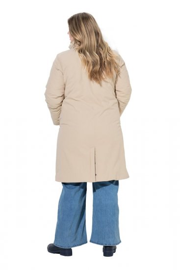 Ulla Popken 851811 Vadderad kappa Beige - Kappor - Kappor i stora storlekar