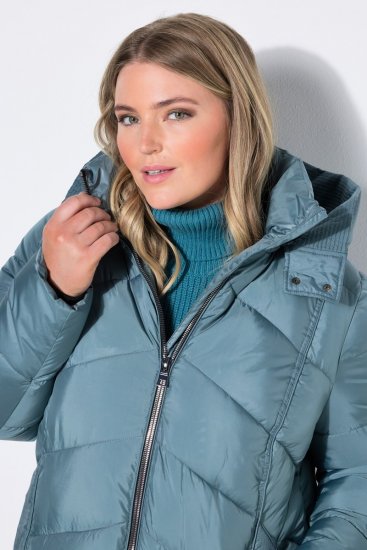 Ulla Popken 851842 Vadderad kappa Khaki - Kappor - Kappor i stora storlekar