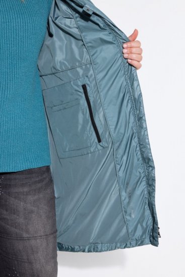 Ulla Popken 851842 Vadderad kappa Khaki - Kappor - Kappor i stora storlekar