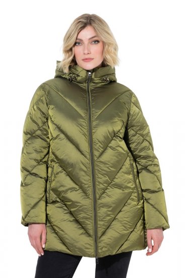 Ulla Popken 852023 Vadderad kappa Olivgrön - Kappor - Kappor i stora storlekar