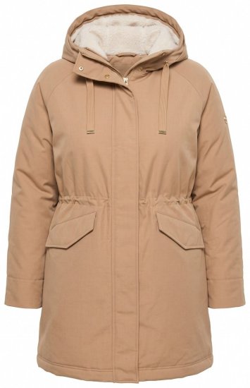 Ulla Popken 852028 Parkas Beige - Kappor - Kappor i stora storlekar
