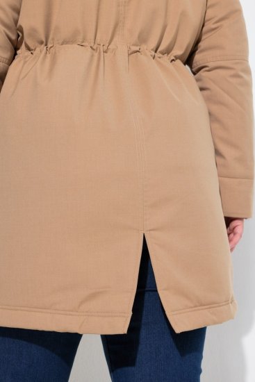Ulla Popken 852028 Parkas Beige - Kappor - Kappor i stora storlekar
