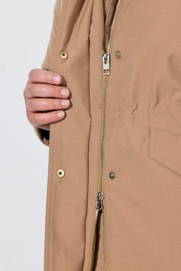 Ulla Popken 852028 Parkas Beige - Kappor - Kappor i stora storlekar