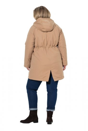 Ulla Popken 852028 Parkas Beige - Kappor - Kappor i stora storlekar