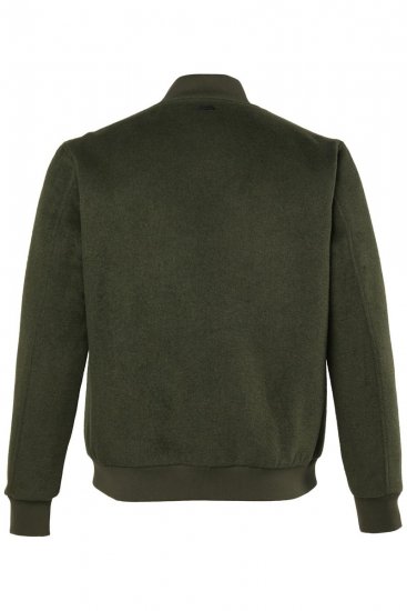 JP1880 852294 Jacka i ullmix med ståkrage Khakigrön - Jackor - Stora jackor - 2XL-12XL