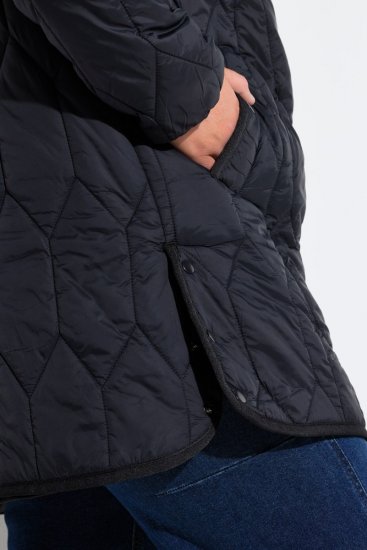 Ulla Popken 852413 Täckjacka Svart - Jackor - Damjackor i stora storlekar