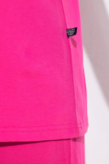 Ulla Popken 852747 Långärmad pyjamasöverdel Rosa - Pyjamas/Loungewear - 