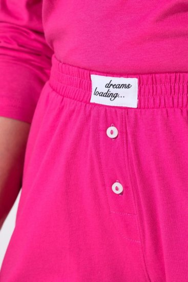 Ulla Popken 852752 Randiga pyjamasshorts 2-pack Rosa - Pyjamas/Loungewear - 