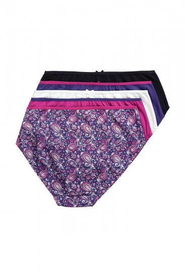 Ulla Popken 852935 Blommiga trosor 5-pack Kungsblå - Trosor - 