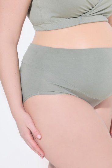 Ulla Popken 853611 Gravidtrosor Grågrön - Trosor - 