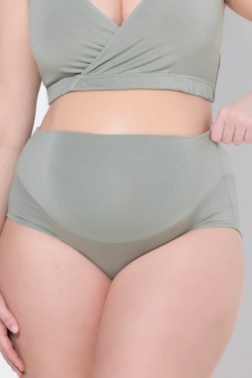 Ulla Popken 853611 Gravidtrosor Grågrön - Trosor - 