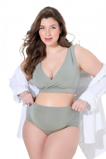 Ulla Popken 853611 Gravidtrosor Grågrön - Trosor - 