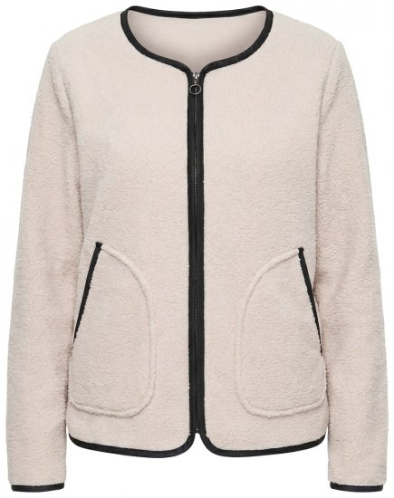 Ulla Popken 853685 Teddyjacka Champagne - Jackor - Damjackor i stora storlekar