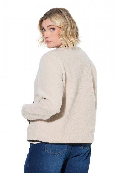Ulla Popken 853685 Teddyjacka Champagne - Jackor - Damjackor i stora storlekar