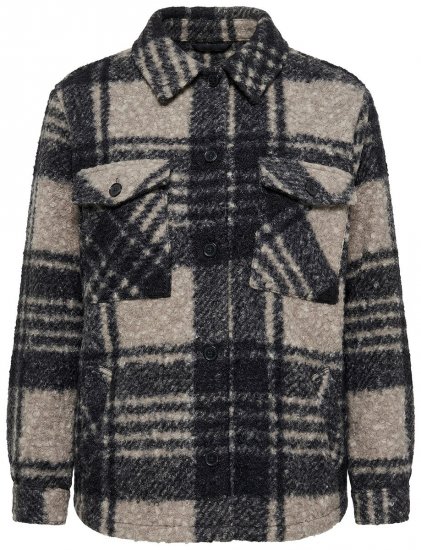 Ulla Popken 853709 Teddyjacka Beige - Jackor - Damjackor i stora storlekar