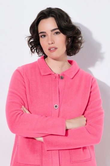 Ulla Popken 854200 Fleecejacka Rosa - Jackor - Damjackor i stora storlekar
