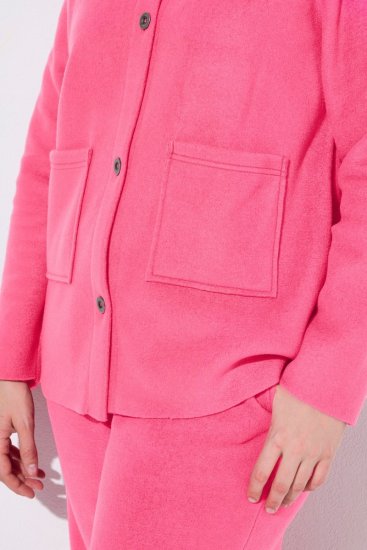 Ulla Popken 854200 Fleecejacka Rosa - Jackor - Damjackor i stora storlekar