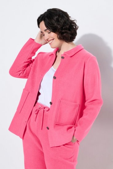Ulla Popken 854200 Fleecejacka Rosa - Jackor - Damjackor i stora storlekar