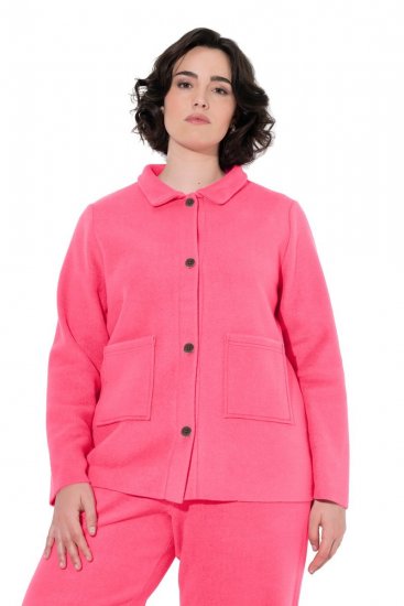 Ulla Popken 854200 Fleecejacka Rosa - Jackor - Damjackor i stora storlekar