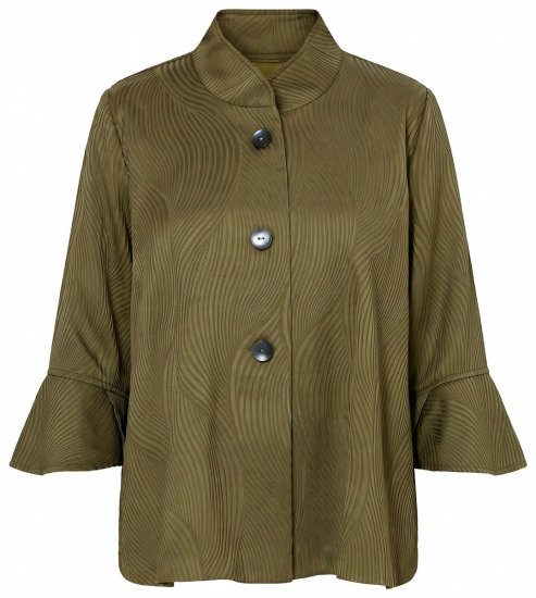Ulla Popken 855125 Jacka Khaki - Jackor - Damjackor i stora storlekar