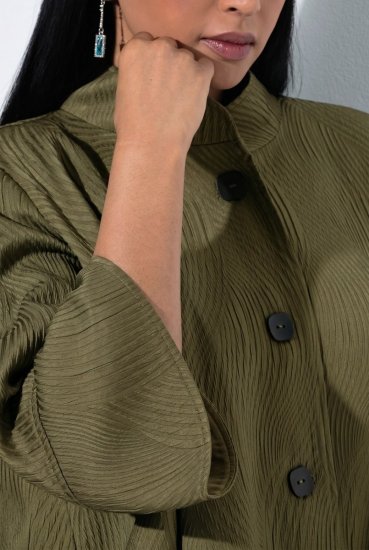 Ulla Popken 855125 Jacka Khaki - Jackor - Damjackor i stora storlekar